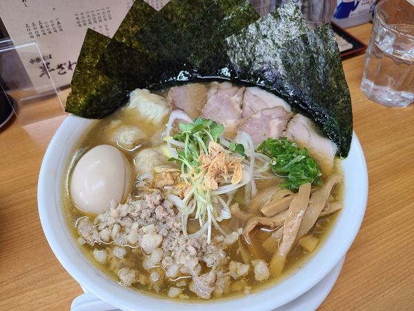 「牡丹海老出汁ラーメン塩」@中華そば 半ざわの写真