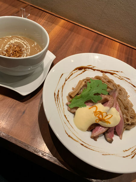 「🦆🍊+🦆🥩✖️3 🦆🍚🥚」@Gion Duck Noodlesの写真