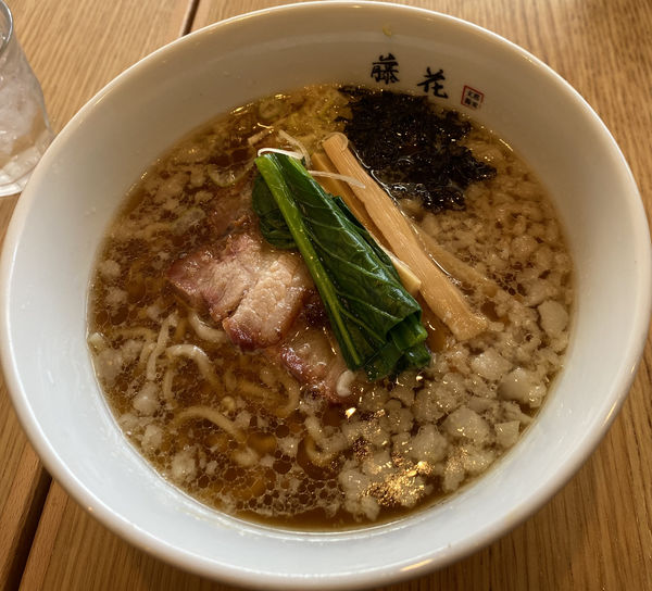 「【限定】背脂生姜醤油らぁめん　９００円」@支那蕎麦屋 藤花の写真