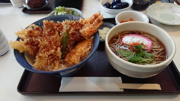「天丼セット」@長寿庵の写真