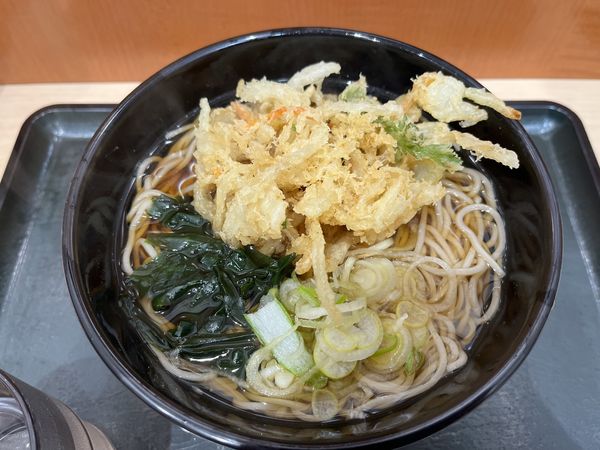 「朝そば（卵抜き）」@名代 箱根そば 豊洲店の写真