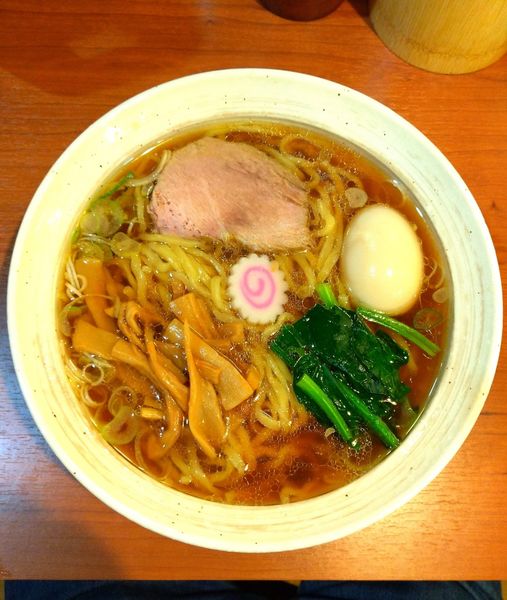 「らーめん大盛味玉（￥750+120+100）」@らーめん うち田の写真