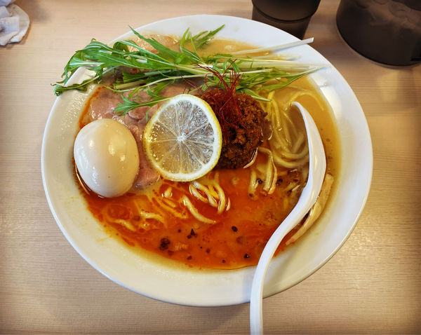「限定　濃厚鯛だしの坦々麺」@だし廊 BUSHIの写真