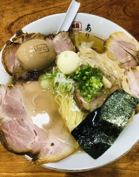 「塩チャーシューメン(バター&煮卵)」@地鶏ラーメン ありがとうの写真