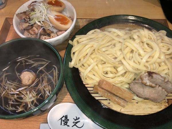 「【河原町限定15食】鴨つけめん＋α（950＋250円）」@麺屋 優光 河原町店の写真