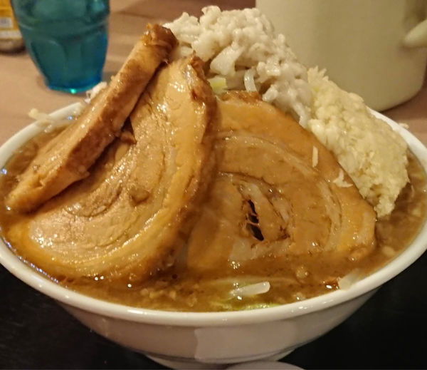 「【限定】豚増しコバ郎さん大盛(全マシ)」@大勝軒てつの写真