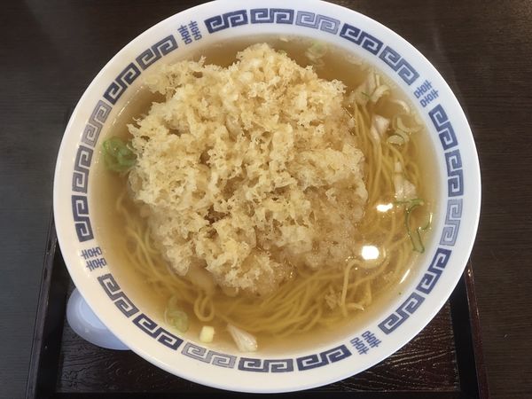 「名物•天ぷら中華　950円」@まるよ食堂の写真