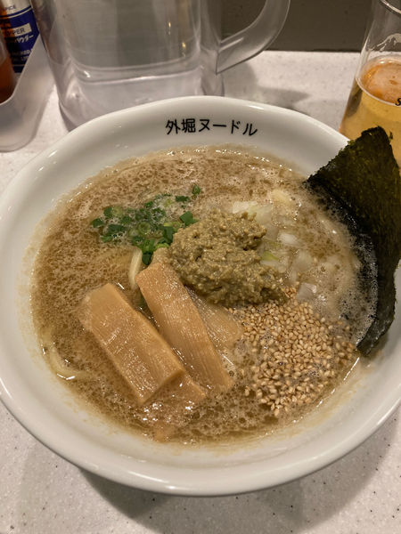 「牡蠣豚骨」@外堀ヌードルの写真