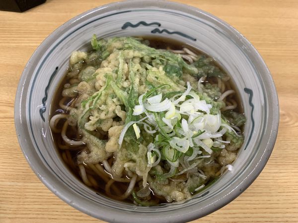 「春菊天そば(430円)」@花丸そばの写真