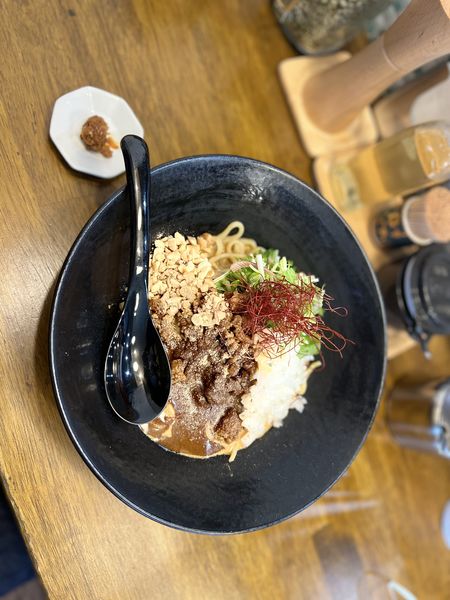 「坦々まぜそば950円＋無料追い飯」@まぜそばジャックの写真