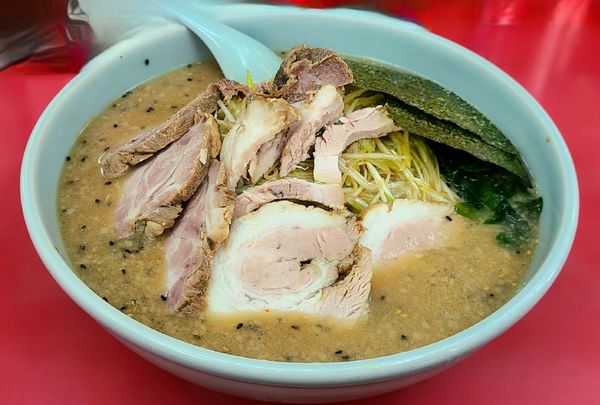 「ネギミソチャーシュー+大盛」@ラーメンショップ 犬塚本店の写真