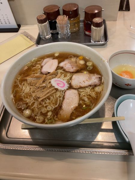 「中華麺　生玉子付」@永福町大勝軒の写真
