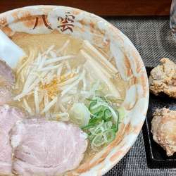 チャーシューメン（味噌）+ザンギ