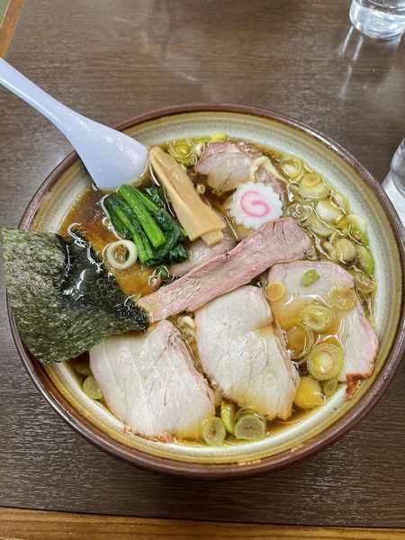 「チャーシューワンタン麺大盛り1180円」@白河手打中華そば 若葉の写真