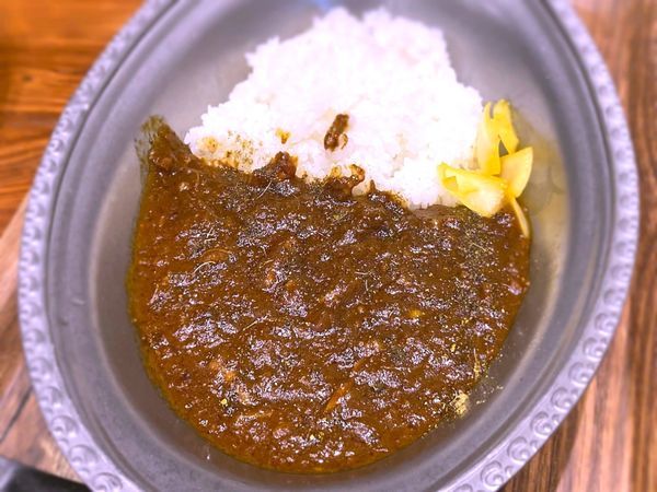 「スパイシーカレー(小サイズ)￥580」@しあわせ中華そば食堂 にこりの写真