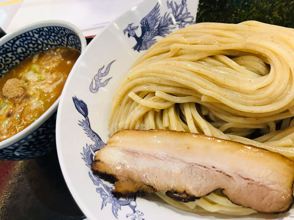 「鶏豚骨つけめん 大盛 (400g) 970円」@豚骨一燈 アリオ葛西店の写真