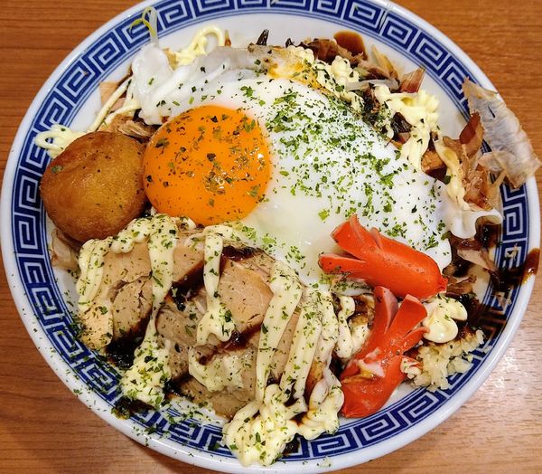 「【限定】ソースまぜそば ￥1050」@びんびん豚 坂戸店の写真