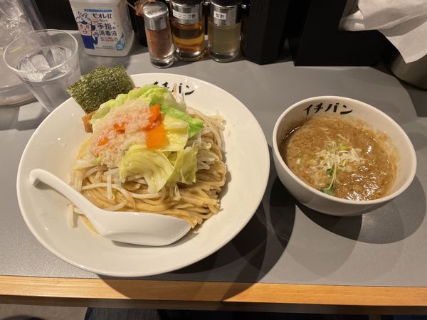 「野菜にんにくつけ麺」@つけ麺 一番 本八幡店の写真