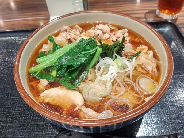 「豚肉そば(並盛)680円」@そば三昧 高崎店の写真