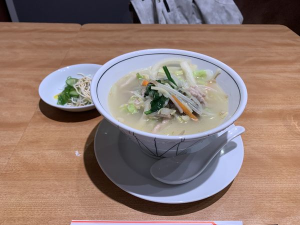 「野菜たんめんセット（850円）」@老中国菜 知味斎の写真