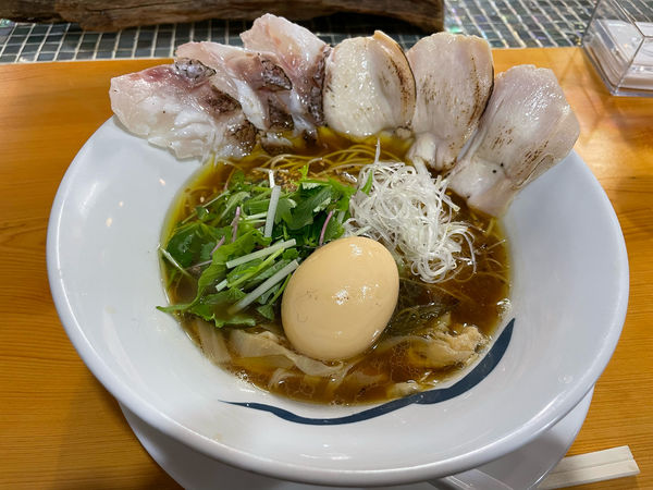 「慕情　味玉　鯛昆布じめ　トッピング」@青波の写真