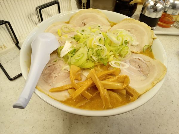 「みそチャーシューめん（ギタギタ）＋大盛」@こってりらーめん なりたけ 津田沼店の写真