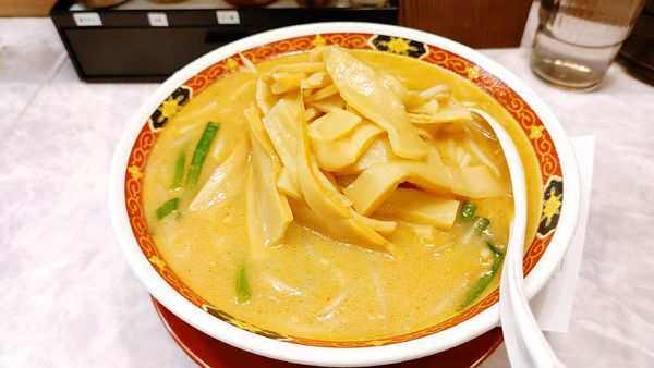 「味噌らぁ麺・大盛・メンマ ¥680」@中華食堂 一番館 川崎店の写真