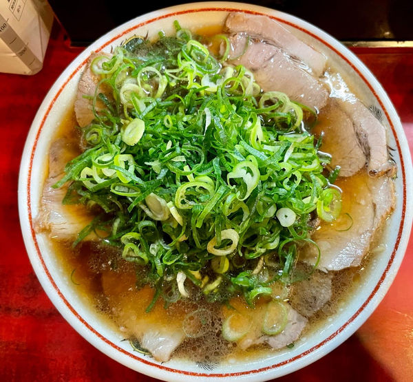 「特製ラーメンねぎ多い目」@本家第一旭 たかばし本店の写真