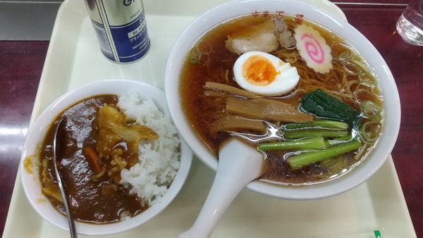 「仙人ラーメンと小カレーセット850円」@玉屋の写真