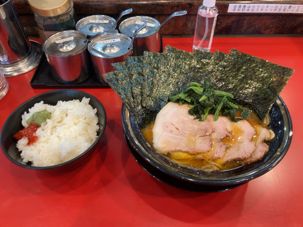 「チャーシュー麺　ライス　のり」@環2家の写真