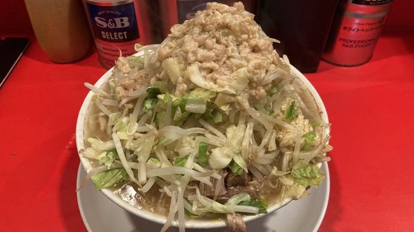 「ラーメン二郎 府中店@府中の小ラーメン（全マシ）」@ラーメン二郎 府中店の写真