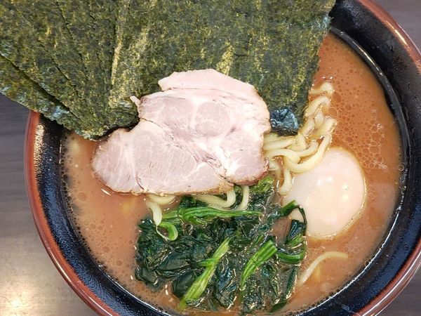 「のり玉ラーメン」@横浜家系らーめん 武術家の写真