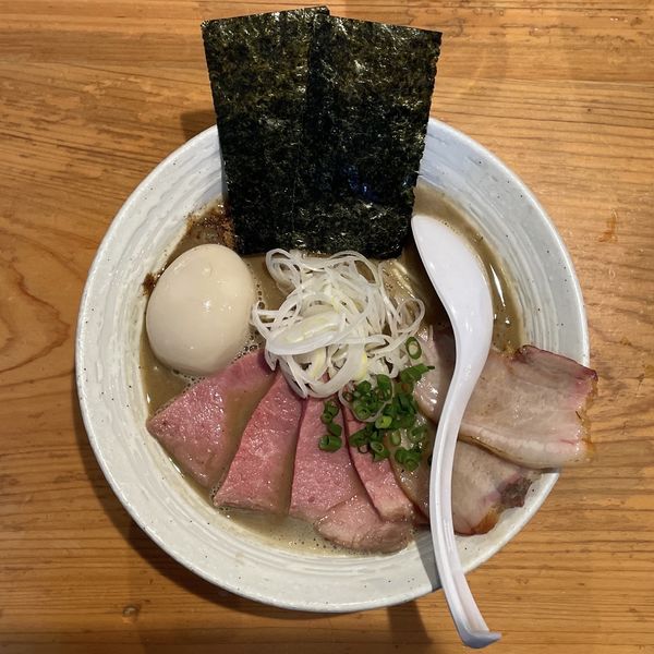 「特製豚骨魚介らぁ麺 ＋ 辛味 ＋ 那須御養卵の卵かけごはん」@KEN軒の写真