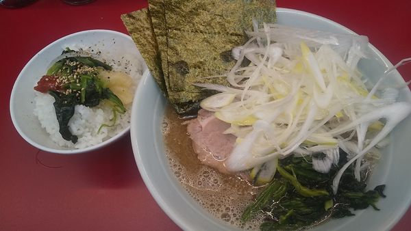 「ラーメン+白ネギ(¥650+クーポン)」@ラーメン堀田家の写真