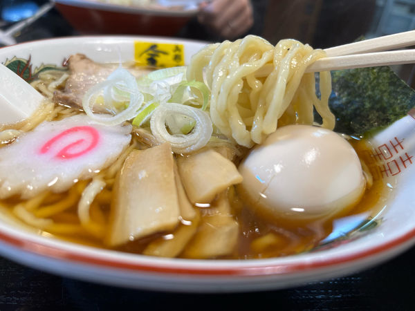 「味玉・中華そば　820円」@中華そば 金ちゃんの写真
