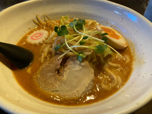 「辛みそラーメン+G・Gスパイス」@七八の写真