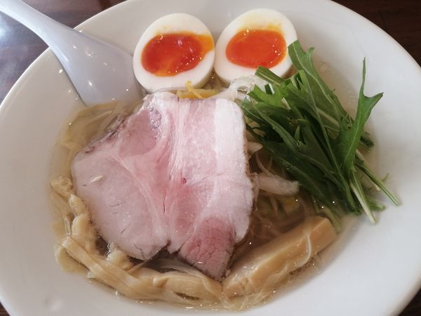 「貝汁ラーメン（クーポンで750円が無料）＋味玉¥100」@麺処 リュウグウの写真