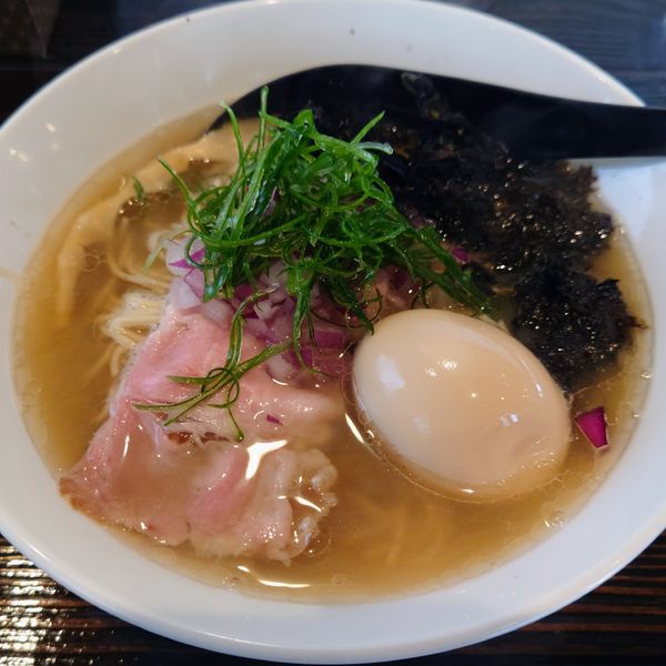 「味玉煮干しそば 900円」@中華そば 向日葵の写真