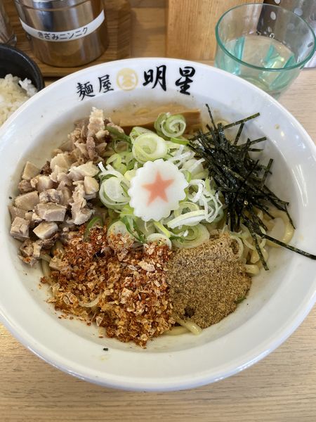 「まぜそば」@麺屋 明星 三島店の写真