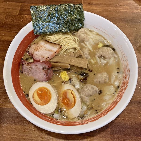 「味噌ワンタンメン＋味玉」@麺屋 悠の写真