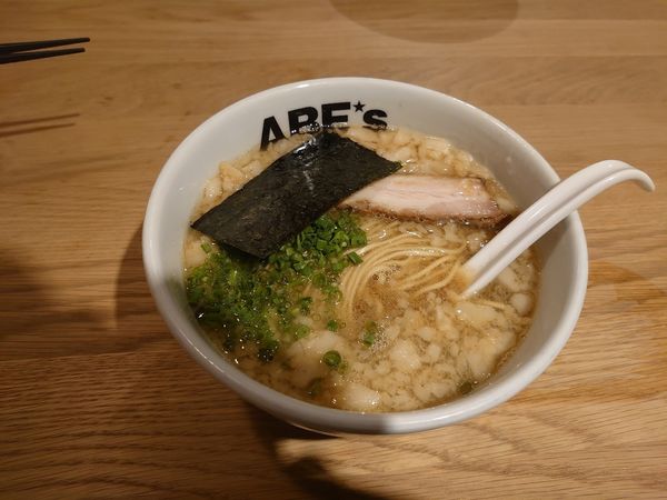 「背脂にぼし 背脂多め」@ラーメン ABE'sの写真