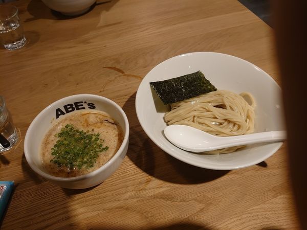 「白湯 つけめん」@ラーメン ABE'sの写真