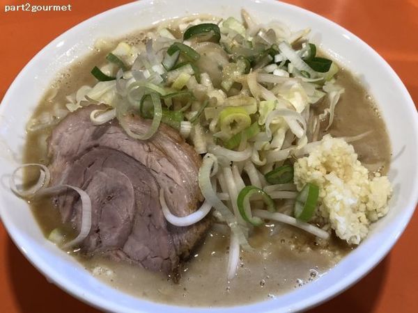 「ミニらーめん(豚一切れ) 「ニンニクアブラネギ」(880円」@ちばからの写真