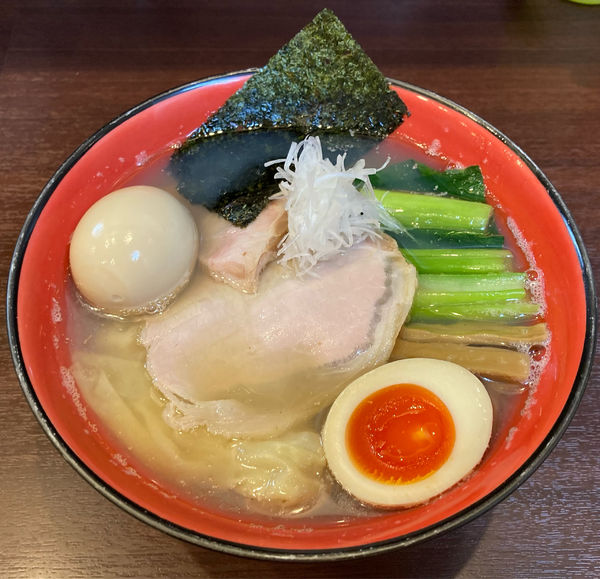 「塩らーめん＋ワンタン＋味玉」@とものもとの写真