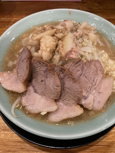 「チャーシュー麺、少な目、ニンニク、アブラ」@ラーメン盛太郎の写真