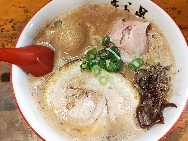 「2種盛りチャーシューどとんこつ＋味玉」@きら星の写真