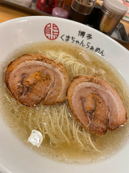 「クリアとんこつ」@博多くまちゃんらぁめん 春日店の写真