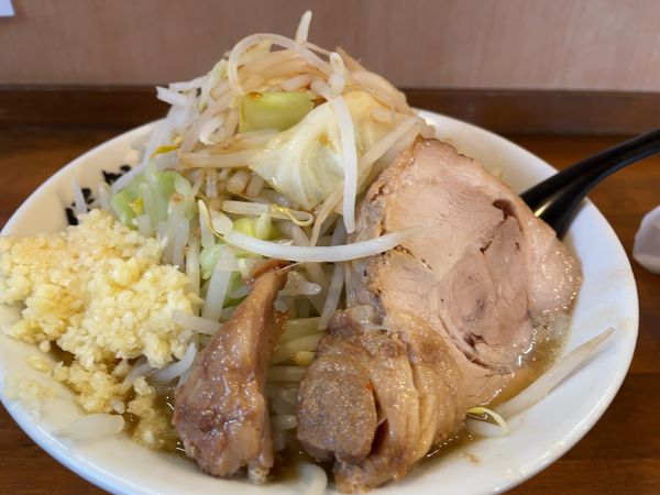 「ともラーメンヤサイ普通ニンニク多め790円」@麺家 大須賀 須賀川店の写真