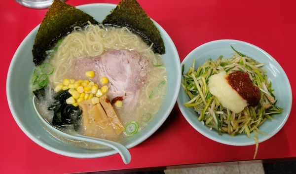 「塩ラーメン 650円 [ミニねぎ丼 250円]」@ラーメンショップ 卒島店の写真