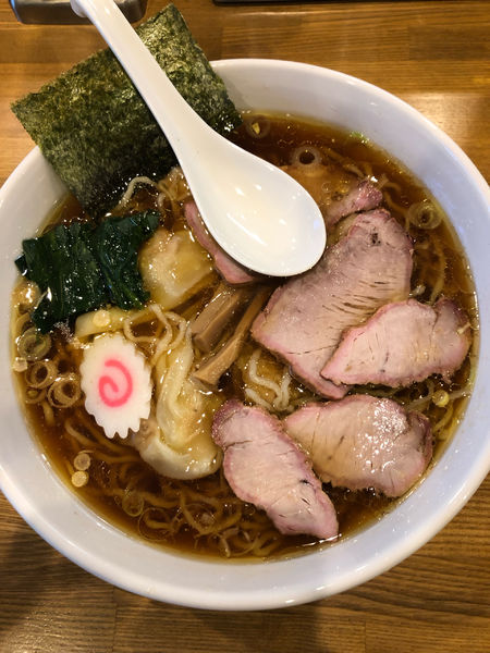 「ワンタン麺　大盛」@白河中華そば こすがの写真